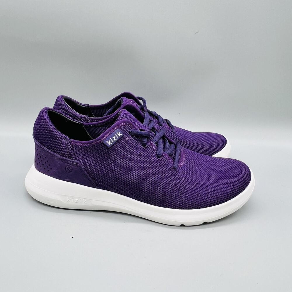 Kizik Shoes Womens 6.5 Purple Knit Low Top Casual Sneakers Comfort Lightweight